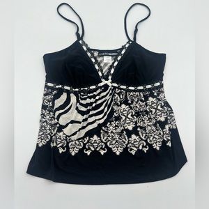 Studio Donetella Black And White Tank Top